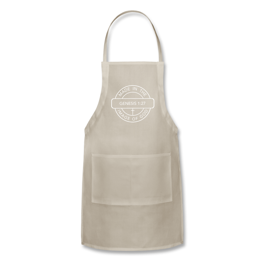 Made in the Image of God - Adjustable Apron - natural