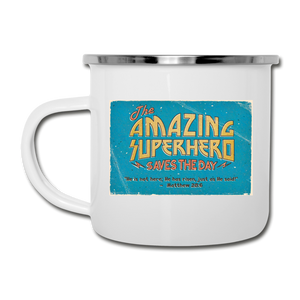 Amazing Superhero - Camper Mug - white