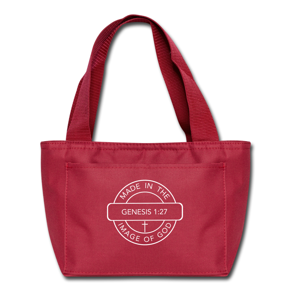 Made in the Image of God - Lunch Bag - red