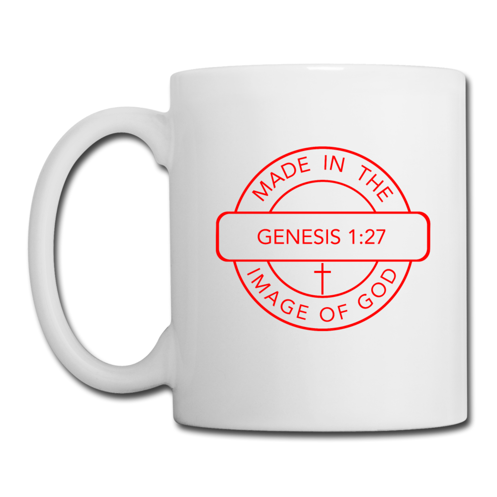 Made in the Image of God - White Coffee/Tea Mug - white
