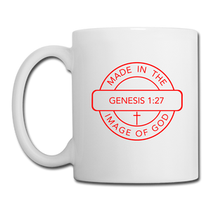 Made in the Image of God - White Coffee/Tea Mug - white