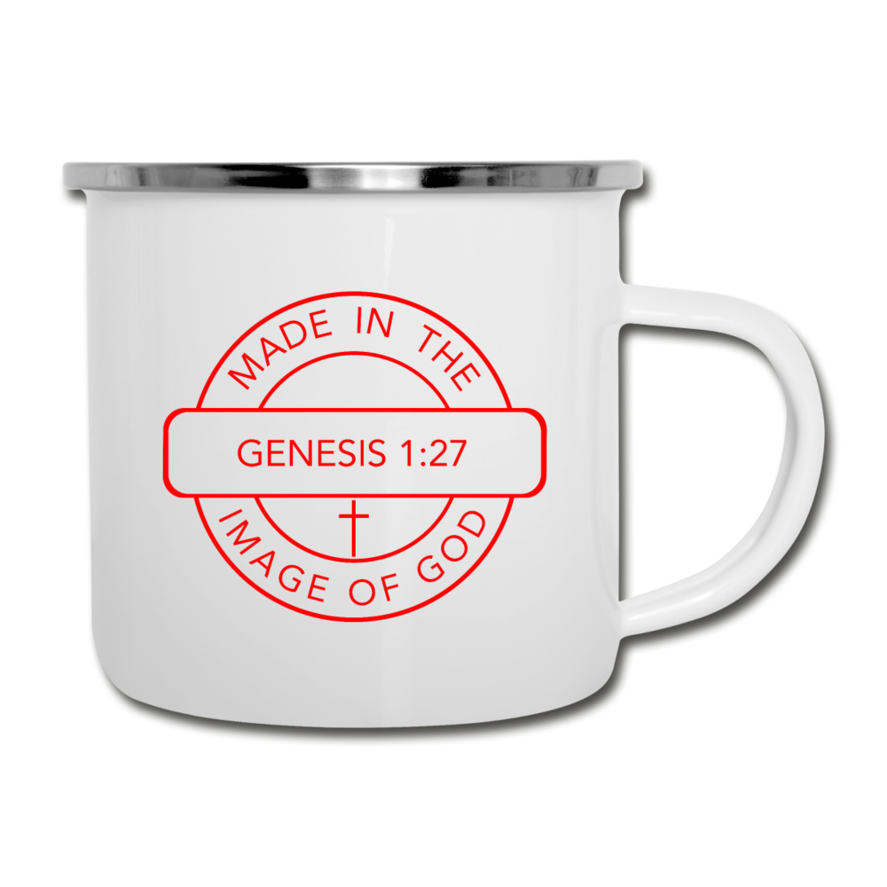 Made in the Image of God - Camper Mug - white