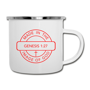 Made in the Image of God - Camper Mug - white