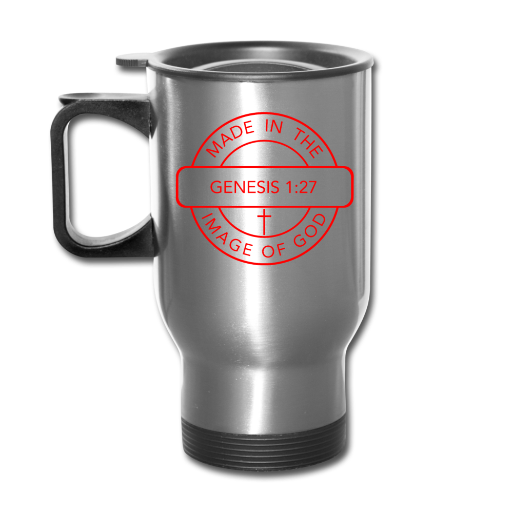 Made in the Image of God - Travel Mug - silver