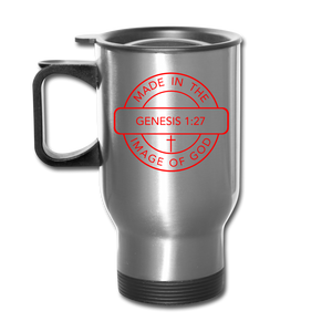 Made in the Image of God - Travel Mug - silver