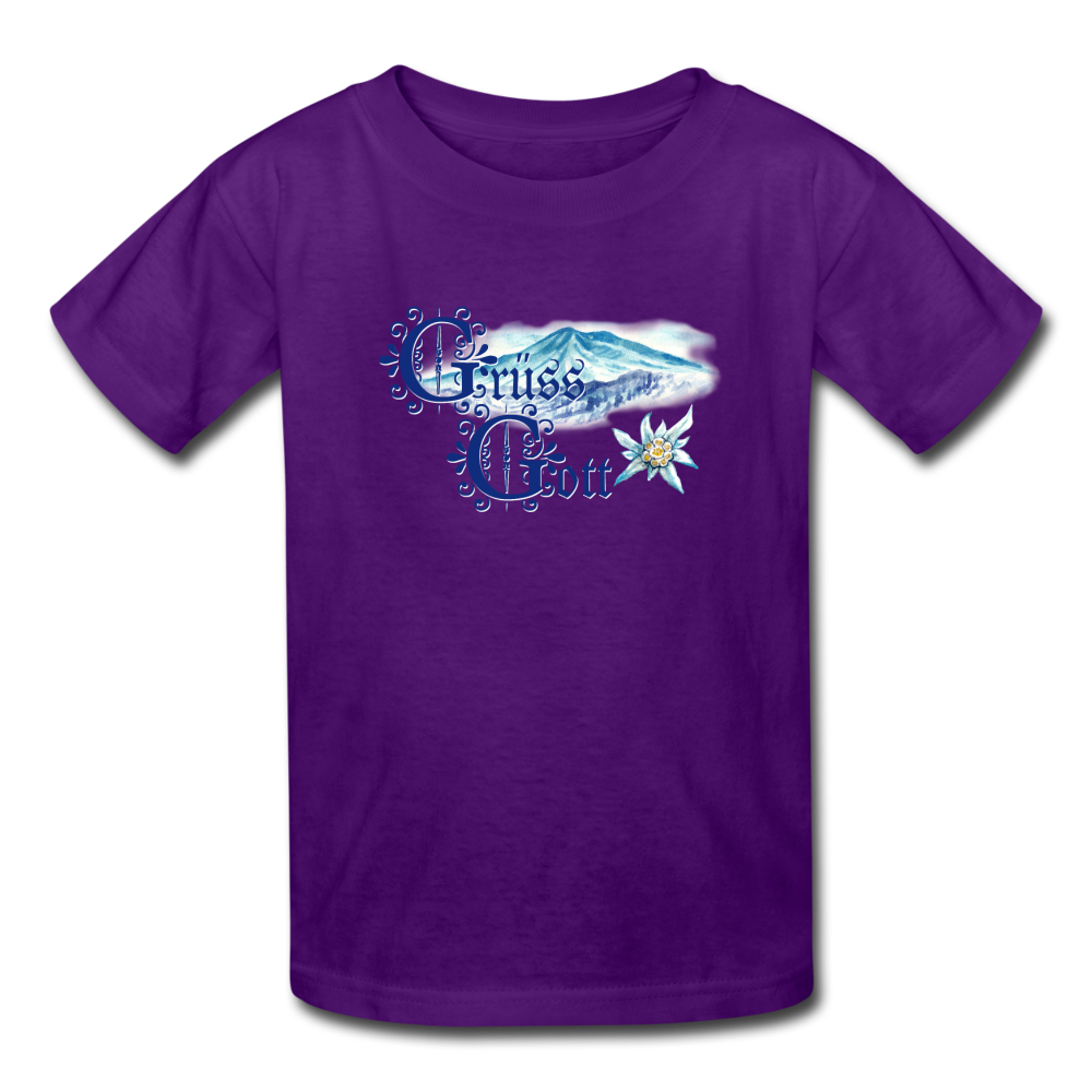 Grüss Gott - Kids' T-Shirt - purple