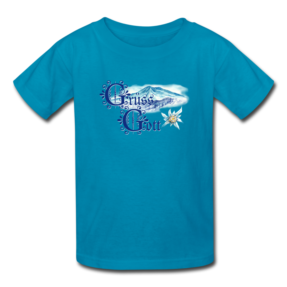 Grüss Gott - Kids' T-Shirt - turquoise