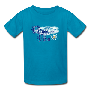 Grüss Gott - Kids' T-Shirt - turquoise