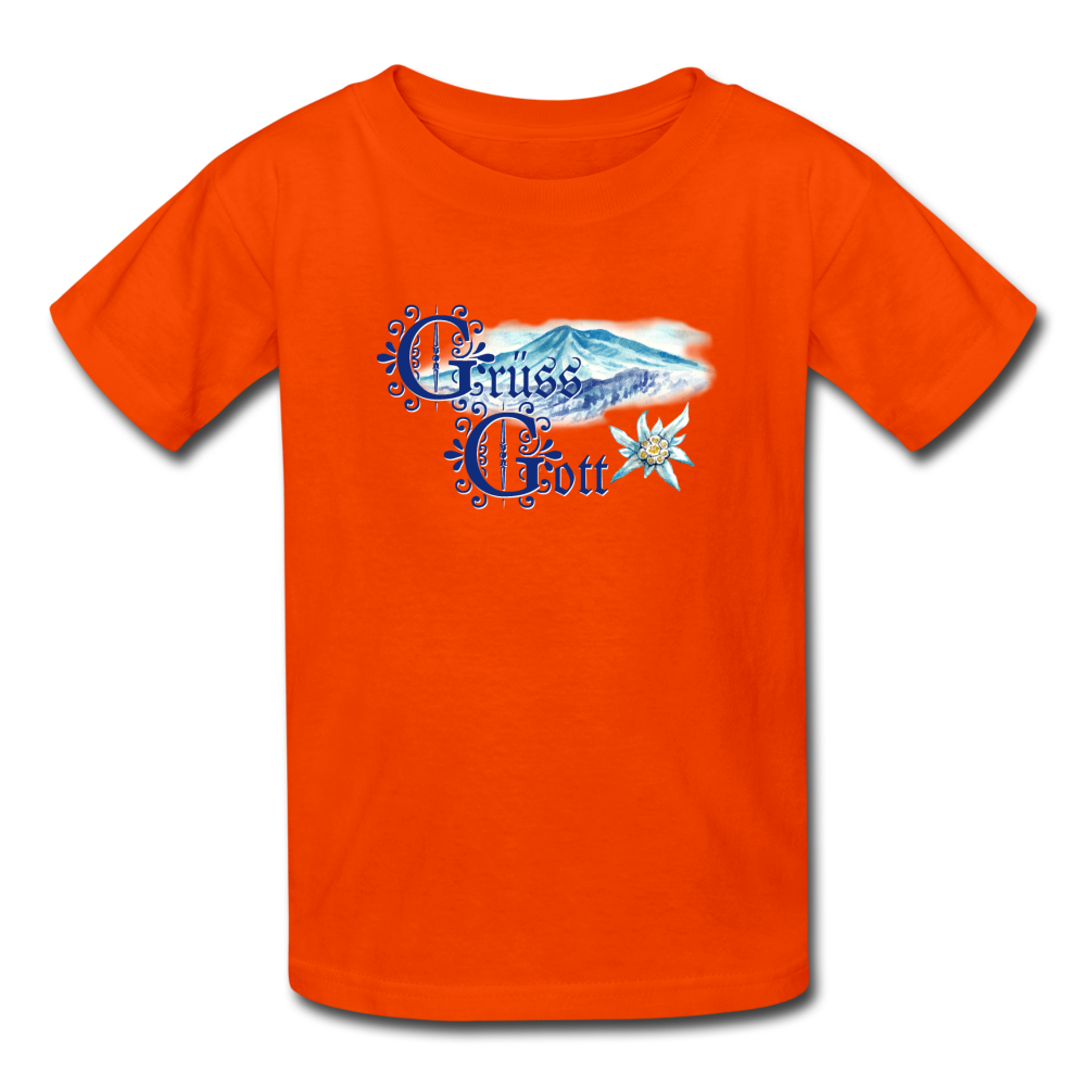 Grüss Gott - Kids' T-Shirt - orange