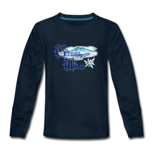 Grüss Gott - Kids' Premium Long Sleeve T-Shirt - deep navy