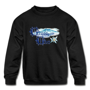 Grüss Gott - Kids' Crewneck Sweatshirt - black