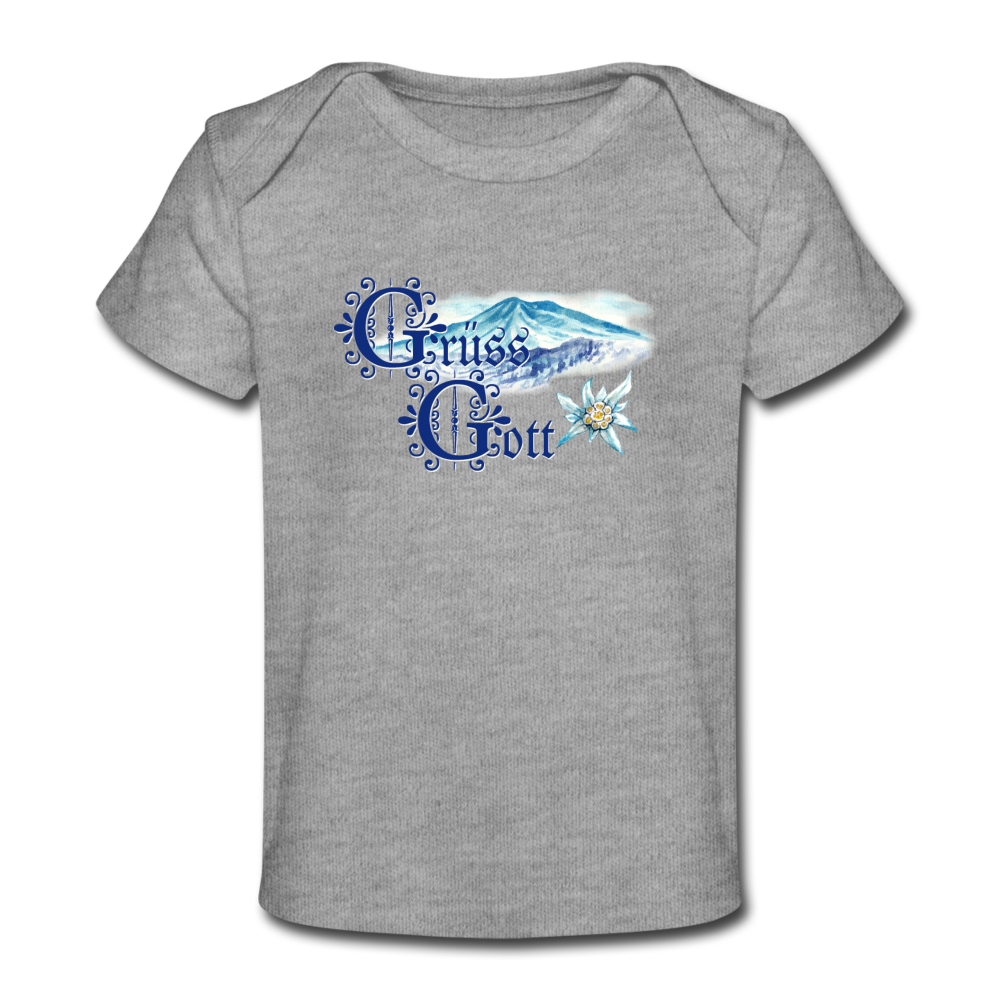 Grüss Gott - Organic Baby T-Shirt - heather gray