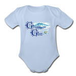 Grüss Gott - Organic Short Sleeve Baby Bodysuit - sky