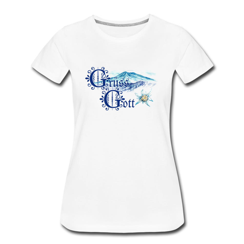 Grüss Gott - Women’s Premium T-Shirt - white