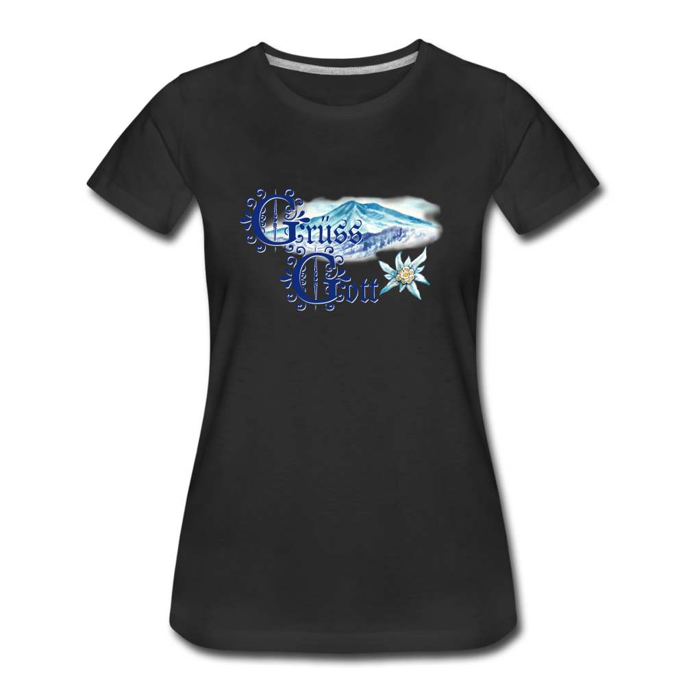 Grüss Gott - Women’s Premium T-Shirt - black