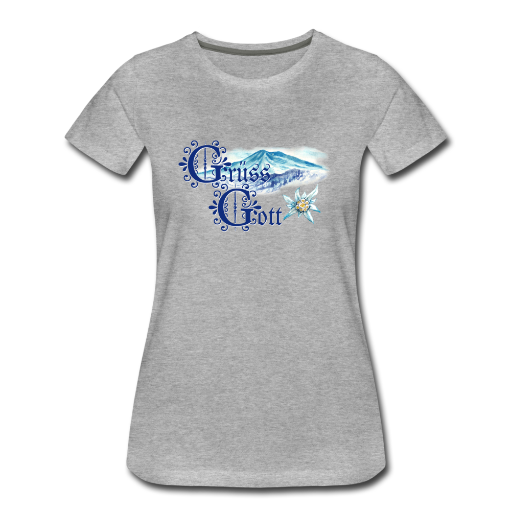 Grüss Gott - Women’s Premium T-Shirt - heather gray