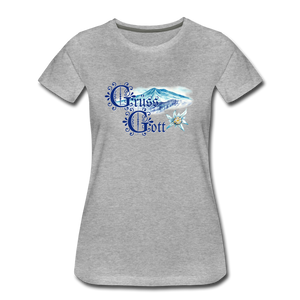 Grüss Gott - Women’s Premium T-Shirt - heather gray