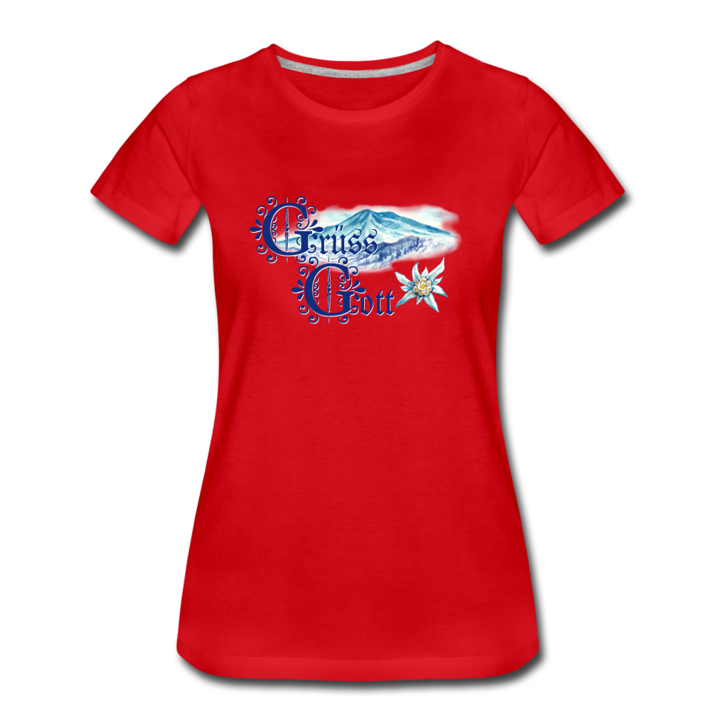 Grüss Gott - Women’s Premium T-Shirt - red