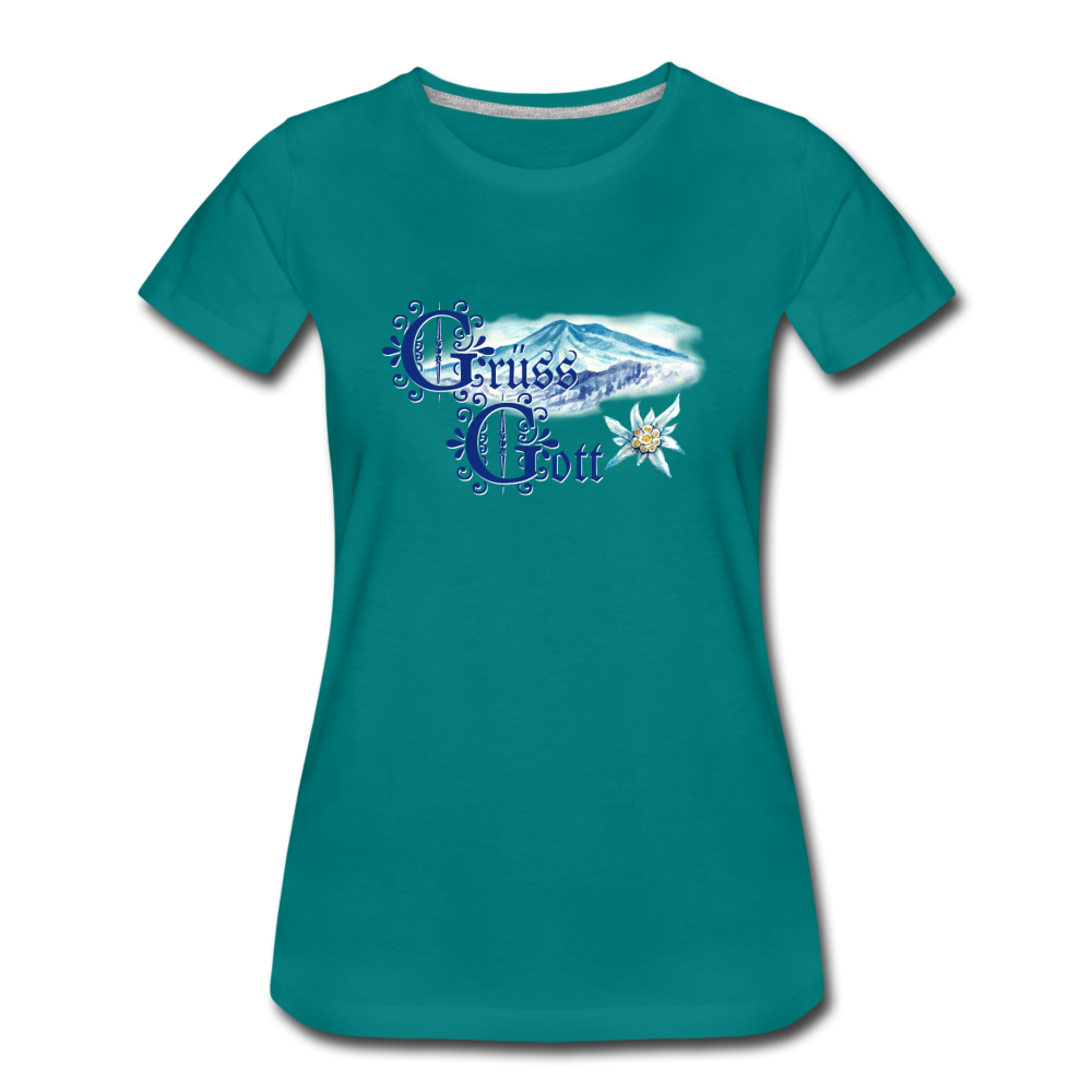 Grüss Gott - Women’s Premium T-Shirt - teal