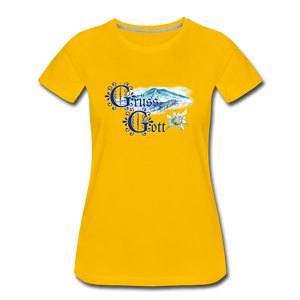 Grüss Gott - Women’s Premium T-Shirt - sun yellow
