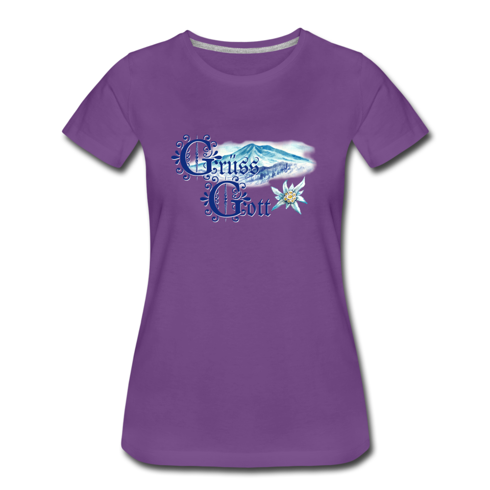 Grüss Gott - Women’s Premium T-Shirt - purple