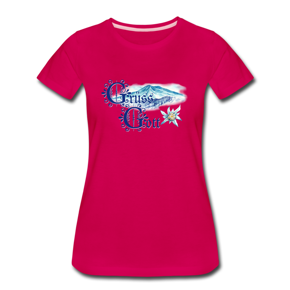 Grüss Gott - Women’s Premium T-Shirt - dark pink