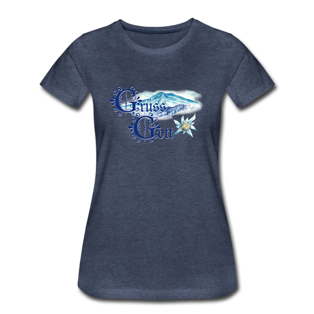 Grüss Gott - Women’s Premium T-Shirt - heather blue