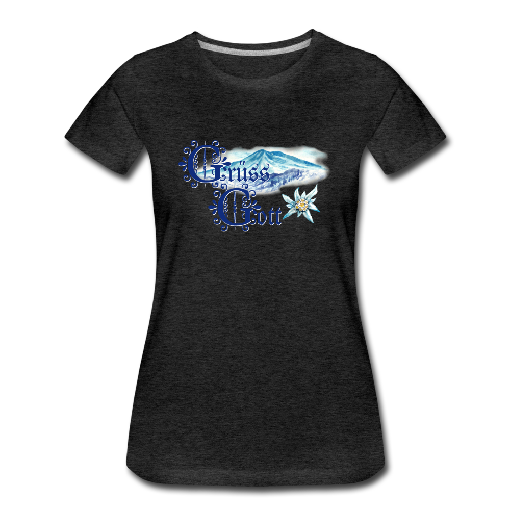 Grüss Gott - Women’s Premium T-Shirt - charcoal gray