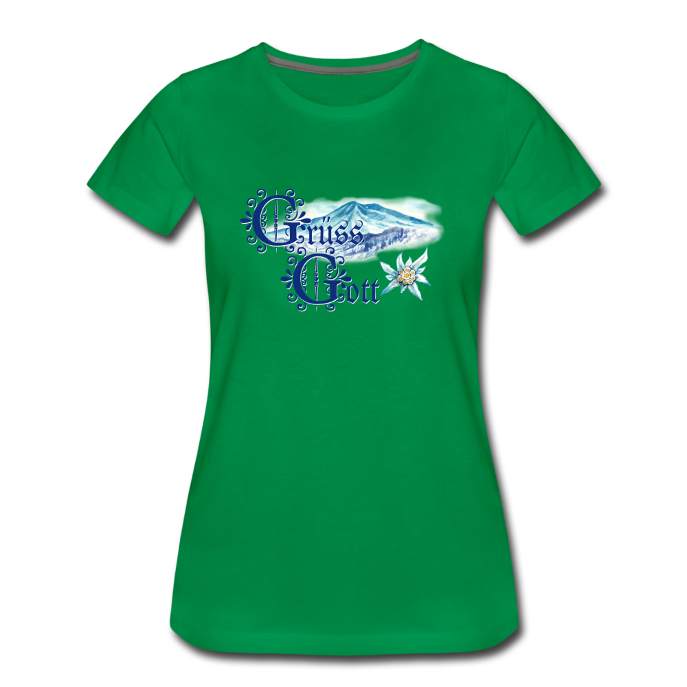 Grüss Gott - Women’s Premium T-Shirt - kelly green