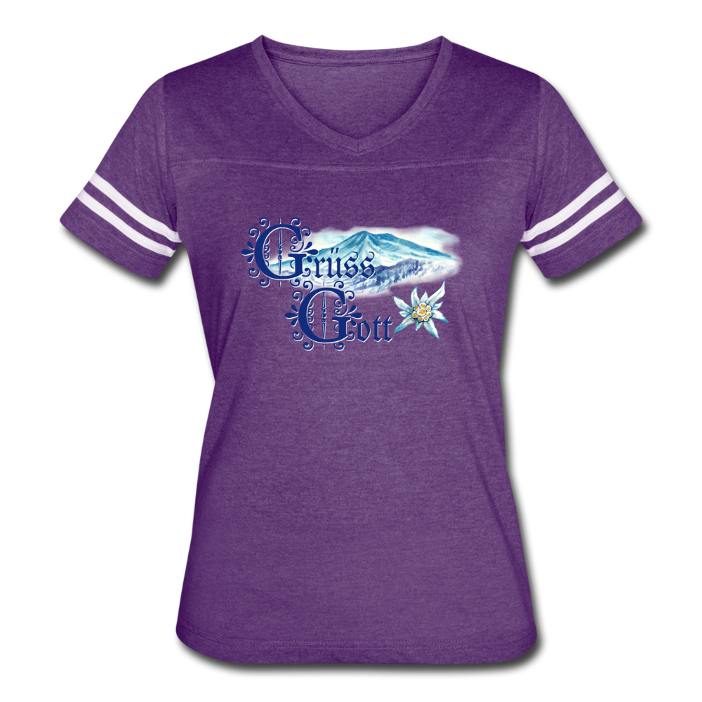 Grüss Gott - Women’s Vintage Sport T-Shirt - vintage purple/white