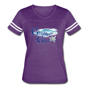 Grüss Gott - Women’s Vintage Sport T-Shirt - vintage purple/white