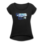 Grüss Gott - Women's Roll Cuff T-Shirt - black