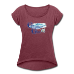 Grüss Gott - Women's Roll Cuff T-Shirt - heather burgundy