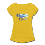 Grüss Gott - Women's Roll Cuff T-Shirt - mustard yellow