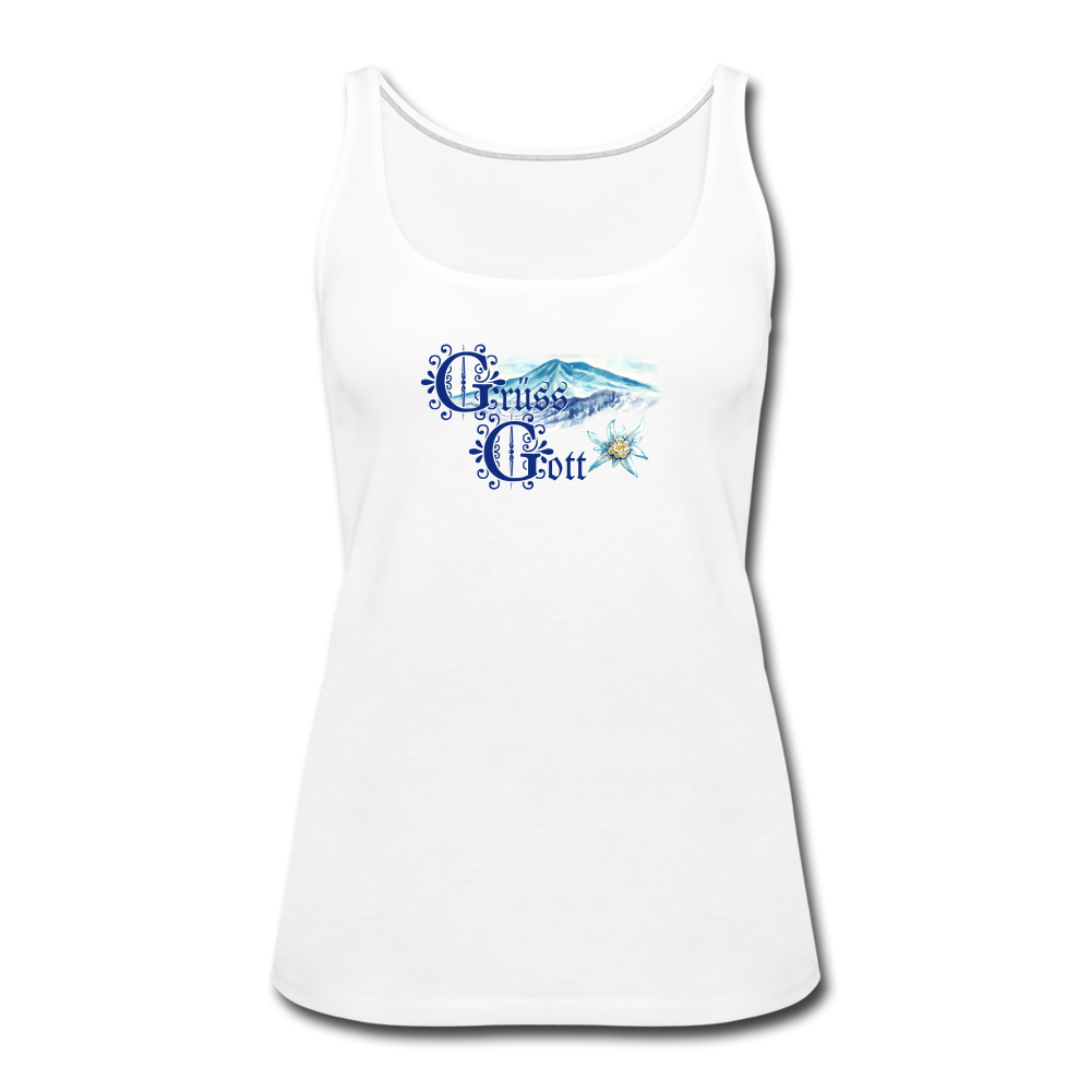 Grüss Gott - Women’s Premium Tank Top - white