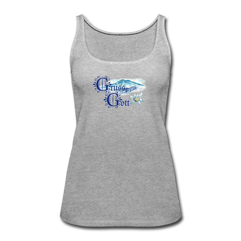 Grüss Gott - Women’s Premium Tank Top - heather gray