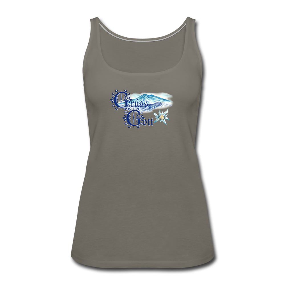 Grüss Gott - Women’s Premium Tank Top - asphalt gray
