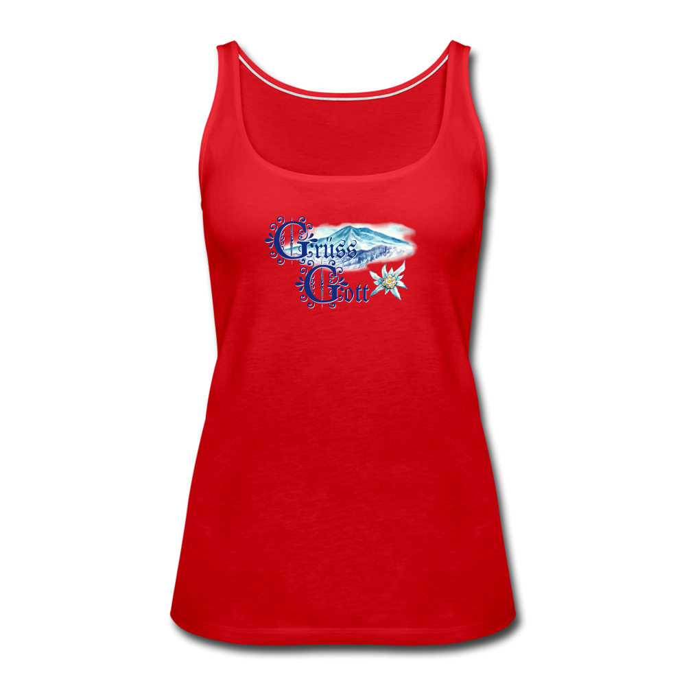 Grüss Gott - Women’s Premium Tank Top - red