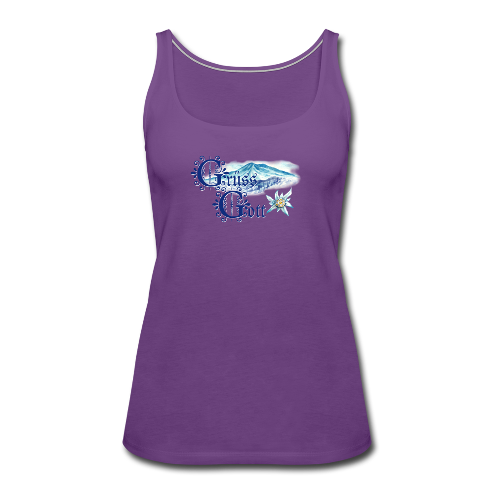 Grüss Gott - Women’s Premium Tank Top - purple