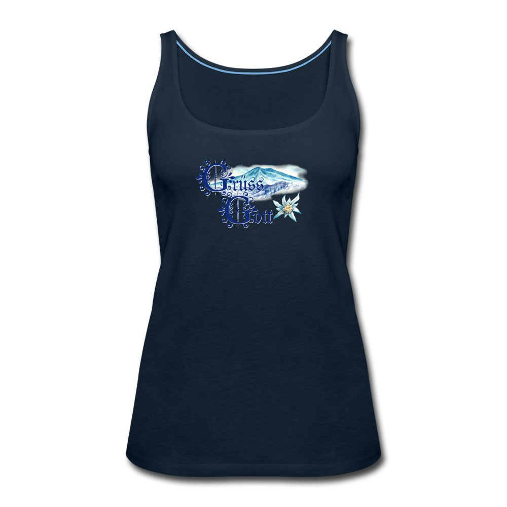 Grüss Gott - Women’s Premium Tank Top - deep navy