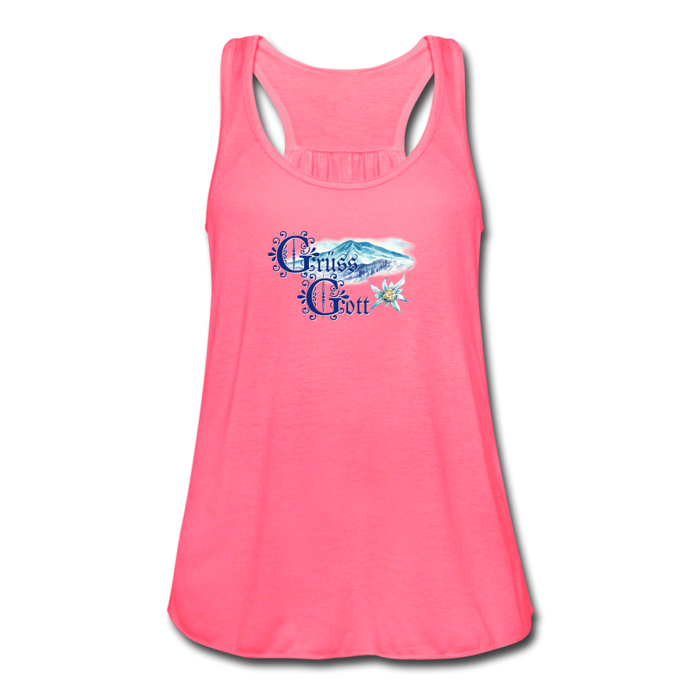 Grüss Gott - Women's Flowy Tank Top - neon pink