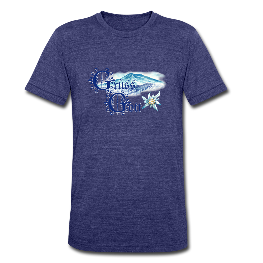 Grüss Gott - Unisex Tri-Blend T-Shirt - heather indigo