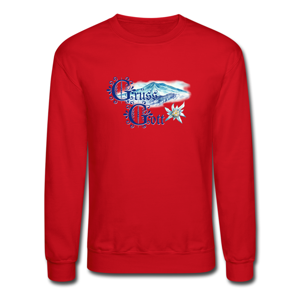 Grüss Gott - Crewneck Sweatshirt - red