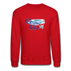 Grüss Gott - Crewneck Sweatshirt - red