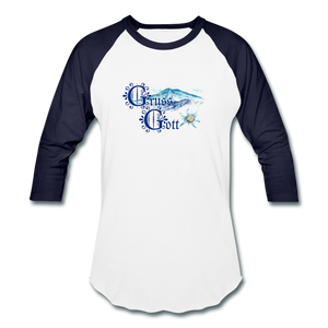 Grüss Gott - Baseball T-Shirt - white/navy