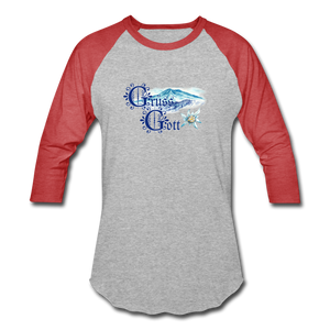 Grüss Gott - Baseball T-Shirt - heather gray/red