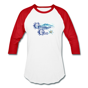 Grüss Gott - Baseball T-Shirt - white/red