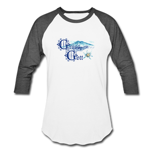 Grüss Gott - Baseball T-Shirt - white/charcoal