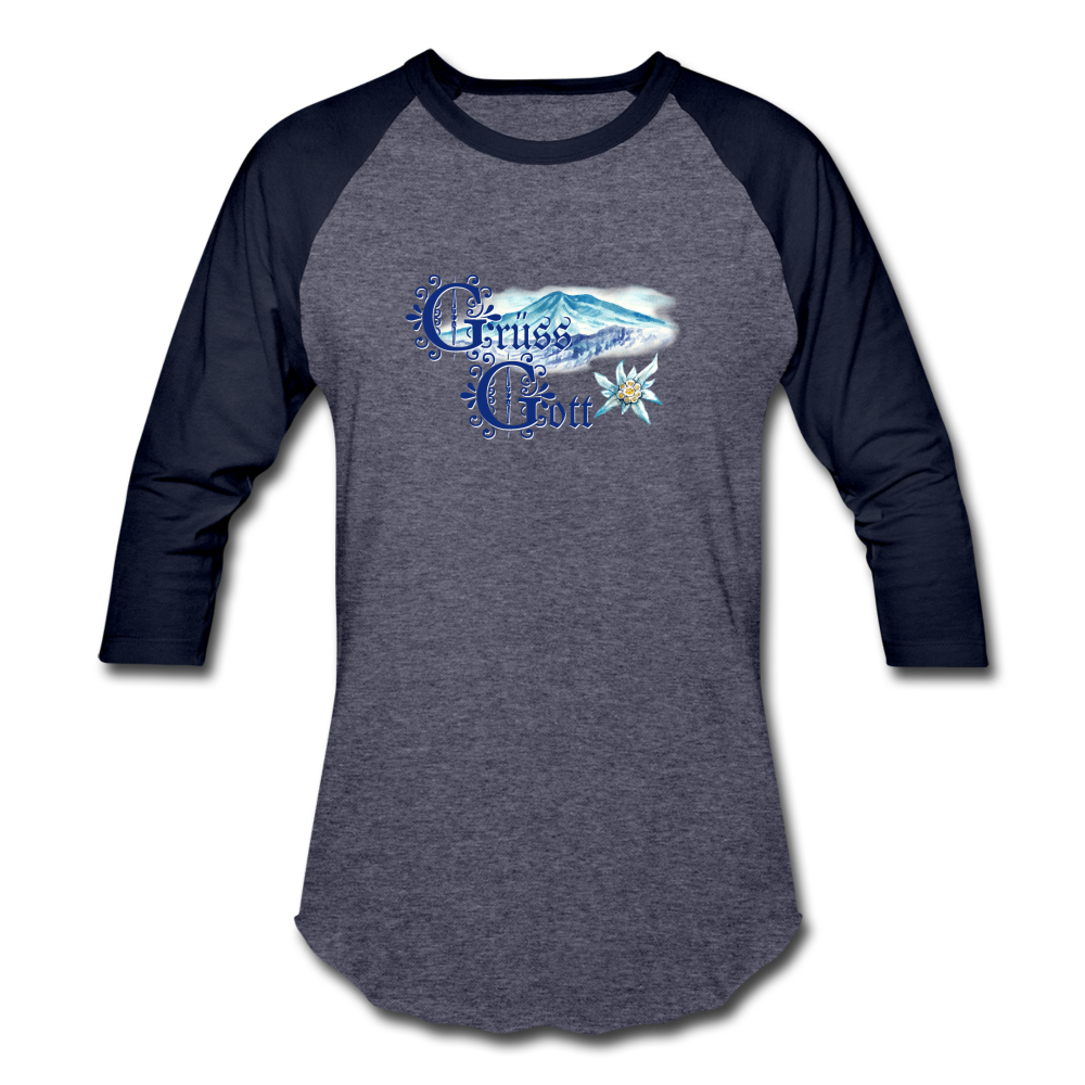 Grüss Gott - Baseball T-Shirt - heather blue/navy