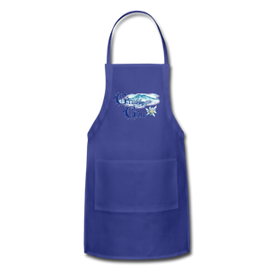 Grüss Gott - Adjustable Apron - royal blue